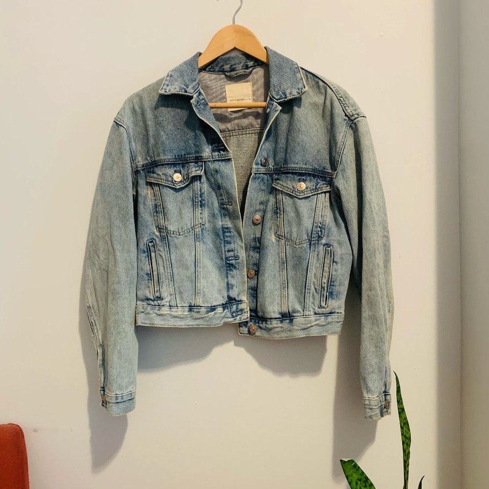 Zara TRF Vintage Denim Jacket | S